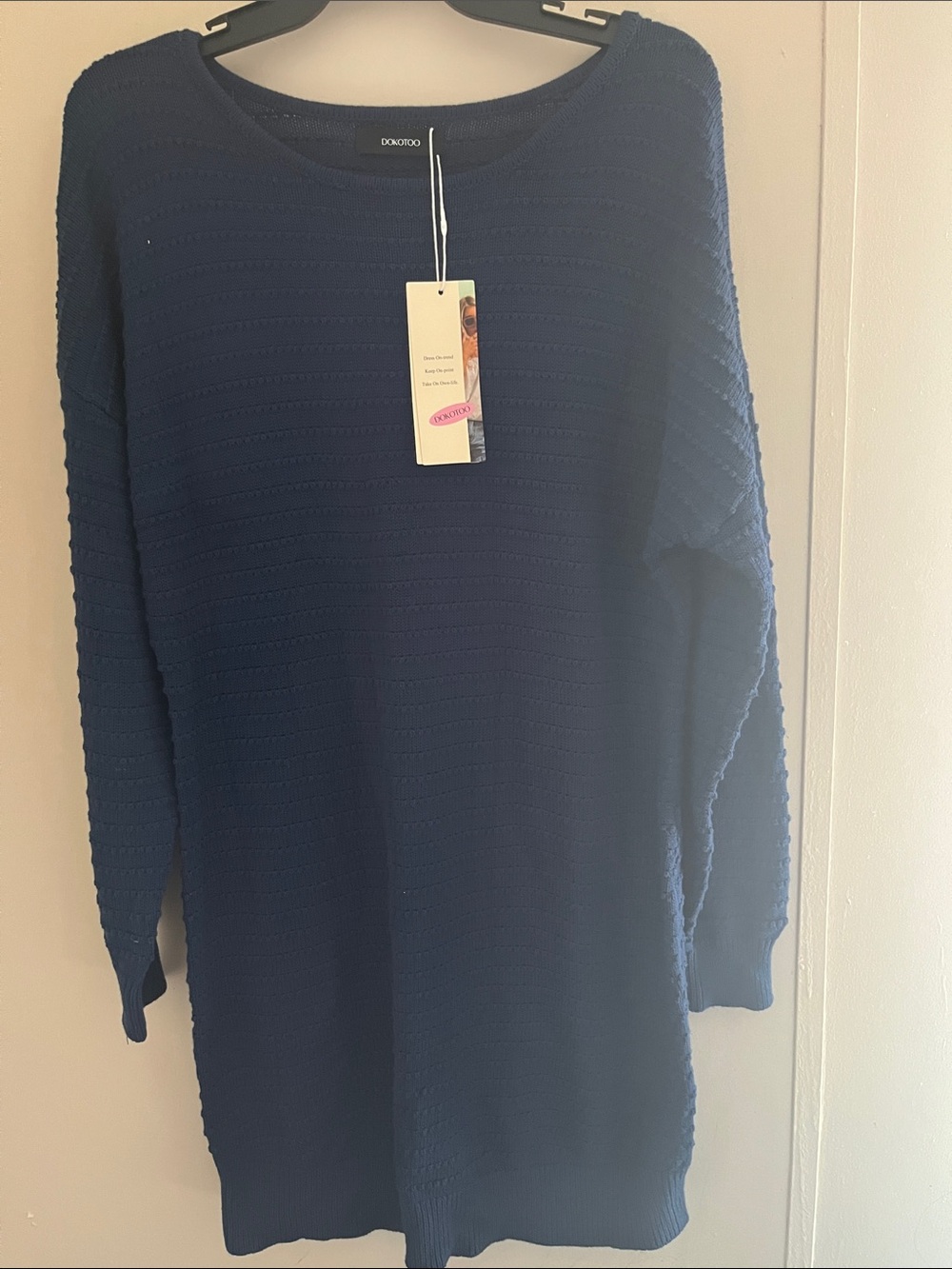 Donato Classic Navy Crewneck Men's Sweater